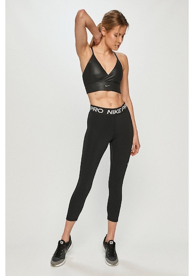 Nike Pro 365 Mid-rise Crop Training Legging Tight Fit Toparlayıcı Siyah Tayt Siyah
