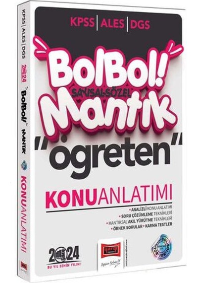 2024 KPSS ALES DGS Bol Bol Öğreten Sayısal Sözel Mantık Konu Anlatımı- Yargı Yayınları