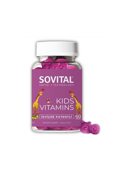Sovital Kids Çocuk Vitamini Vegan Gummy  60 Adet