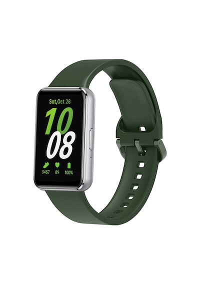 Galaxy   Uyumlu  Fit 3 Silikon Kordon Zore Krd-110 Strap Kayış-koyu Yeşil