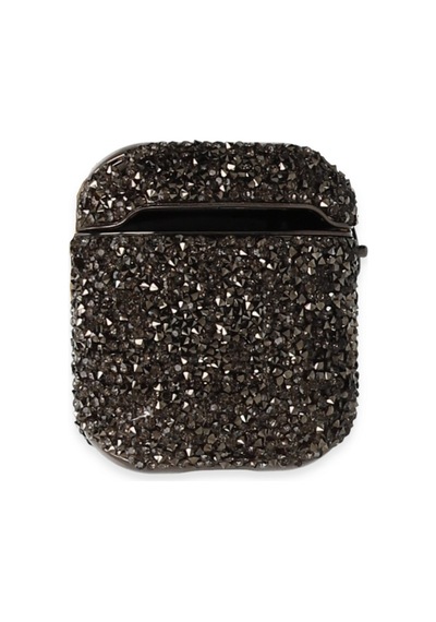 Newface Apple  Uyumlu  Airpods 2 2.nesil Mira Taşlı Kılıf - Siyah