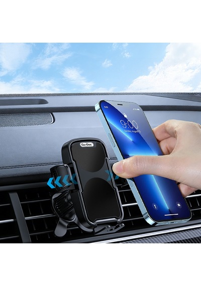 Go Des Gd-hd265 360 Derece Dönebilen Yarı Otomatik Araç Telefon Tutucu Siyah