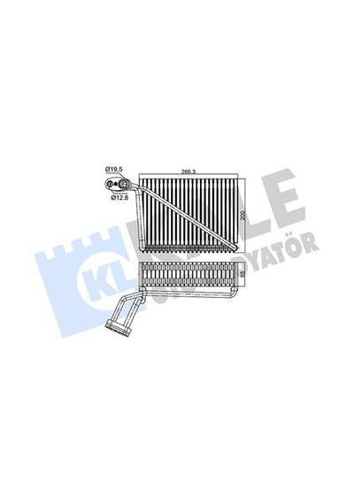 Kale Evaporator Vw A4 - Volkswagen Passat - Skoda Super B Klr-350085
