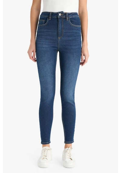 Defacto Skinny Fit Yüksek Bel Bilek Boy Jean Pantolon F2964ax25wnnm34 Mavi