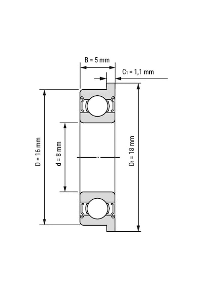F688 Zz Minyatür Flansli Rulman 8X16X5 450487312