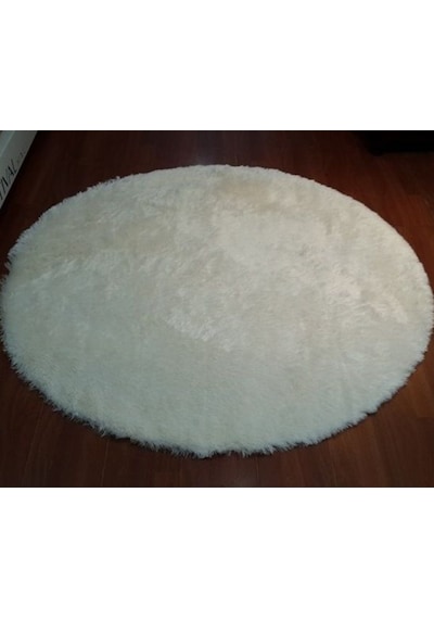 Doğuş Tavşan Tüyü Beyaz 140 x 140Cm Yuvarlak Halı