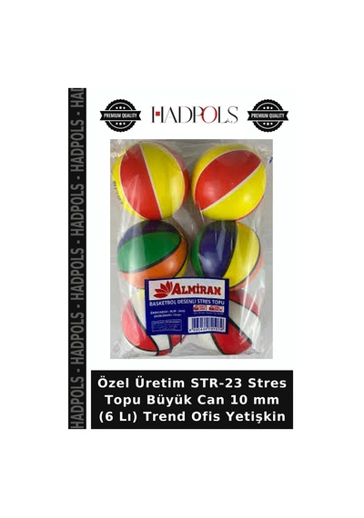 Özel Üretim Str-23 Topu Büyük Can 10 Mm 6 Lı Trend Ofis Yetişkin