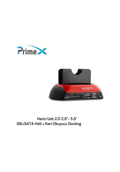 Primex Px-385 Harici Usb 2.0 2.5- 3.5 Ide+Sata Hdd + Kart Okuyucu
