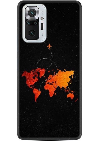 Xiaomi Redmi Note 10 Pro Kilif Desenli Iz Birakan Uçak 1778 529898178