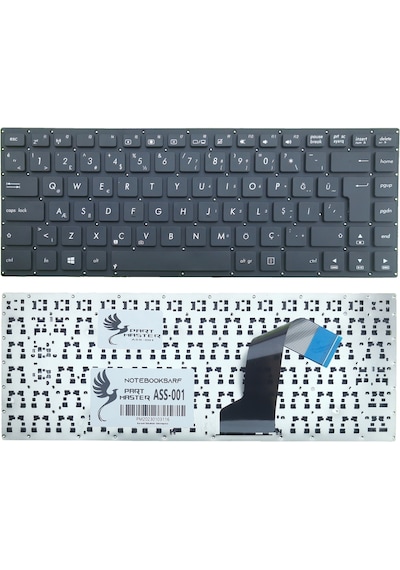 Asus Uyumlu S46CM-WX124H Notebook Klavye (Siyah)