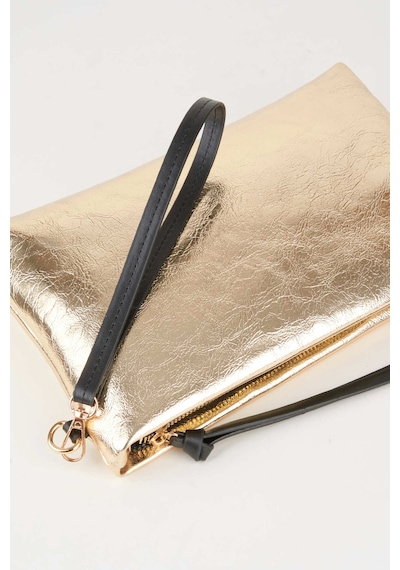 Vivaq Kadın Bellis Gold Astarlı Suni Deri Bilek Askılı Portföy El Ve Clutch Çanta