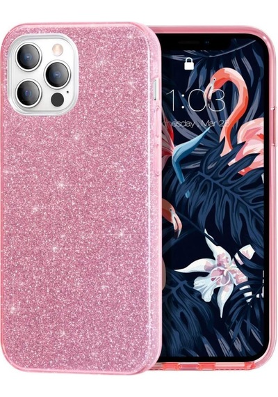 Apple Uyumlu  iPhone 12 Pro Max Kilif ???Zore Eni Parildayan Tasli Kilif 462290412