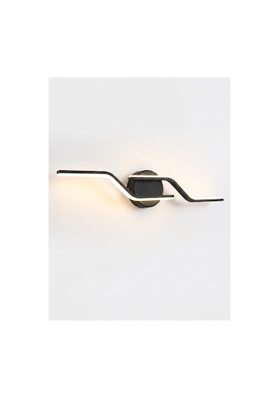 Glans Modern 3 Renk Işıklı Duvar Apliği Ledli Salon Yatak Odası Koridor Gece Lambası Siyah