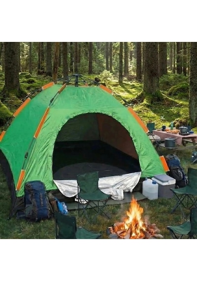 8 Kişilik Otomatik Kurulum Kamp Çadırı Outdoor , Suya Dayanıklı Hızlı Kurulum Piknik Ve Doğa İçin Çok Renkli