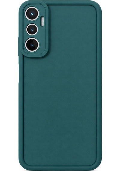 İnfinix Hot 20 4g Uyumlu Kamera Çıkıntılı Mat Silikon Telefon Kılıfı Yeşil