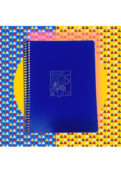16x22 Cm 80 Yaprak Çizgisiz Plastik Kapak Telli Defter 60 Gram Beyaz Sayfa Yeşil