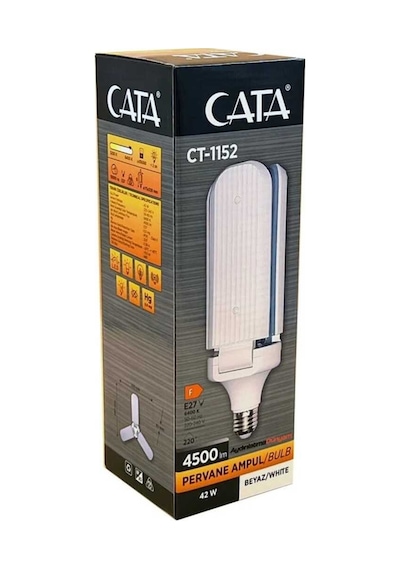 Ct-1152 42w Pervane Led Ampül E27 6500k Beyaz Diğer