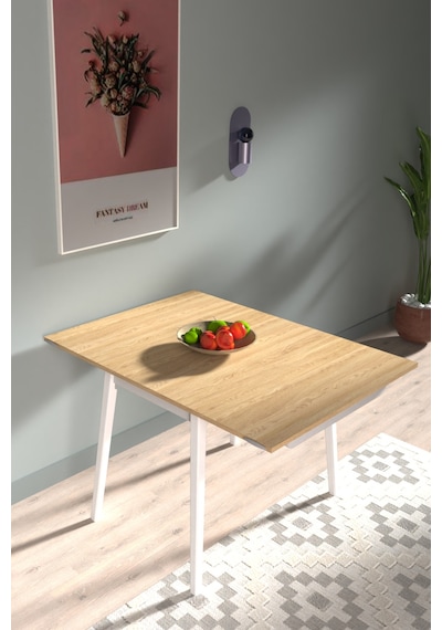 Vilinze Avanos Ahşap Ayaklı Katlanır Kanatlı Mdf Mutfak Masası - 60x90+60 90x120 Cm Naturel Vilinze Avanos Ahşap Ayaklı Katlanır Kanatlı Mdf Mutfak Masası - 60x90+60 90x120 Cm Naturel