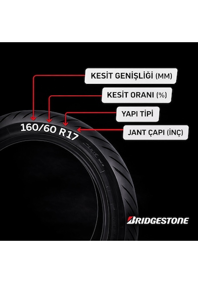 Bridgestone S21 160/60 Zr17 69w Arka Motosiklet Lastiği