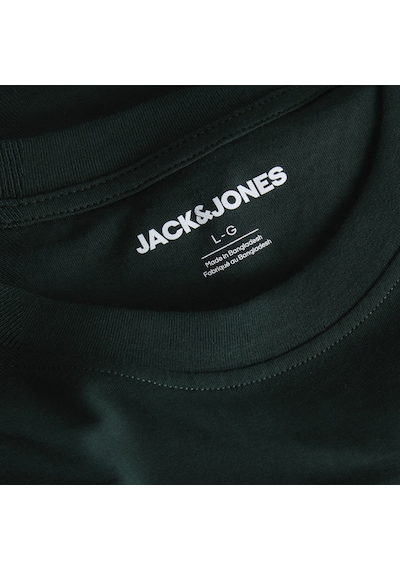 Jack & Jones Erkek Gögüs Baskili Bisiklet Yaka Tisört - Munk - 12298430 Çok Renkli