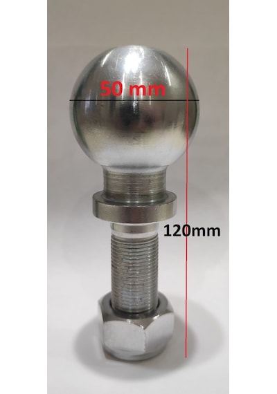 Römork Araba Topuzlu Çeki Demiri Somunlu 50Mm (A+ Kalite)
