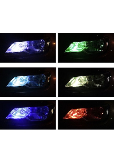 T10 Led Kumandalı Rgb 16 Renk Ve Çakarlı Seçeneği Park Lambası 426506183