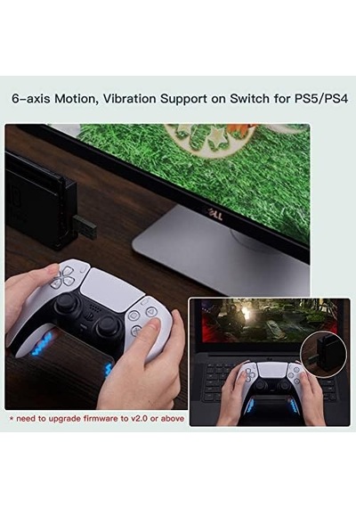 8bitdo Kablosuz Usb Adaptörü 2, Xbox Series, Joycons, Switch Pro, Ps5, Ps4, Ps4 Pro, Ps3 On Switch İçin Bluetooth Anahtar Denetleyicileri Adaptörü, Pc,, Raspberry Pi, Retrofreak Siyah