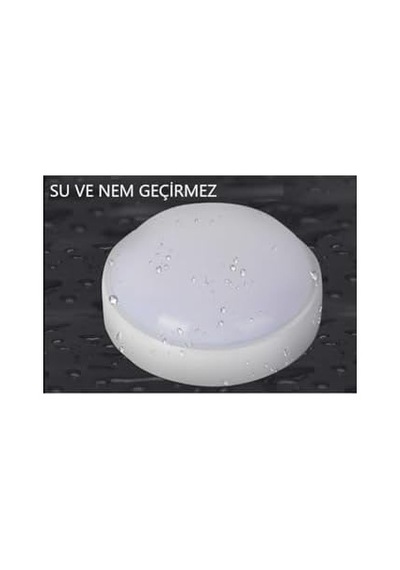 Banyo Tavan Lambası Artos 20w Yuvarlak Beyaz Balkon Lambası 6400k Beyaz Led Işık Teras Duvar Lambası Beyaz Açık