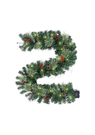 Waldern Yılbaşı Dekoratif 160cm Işıklı Garland Set