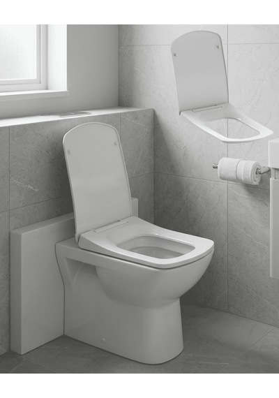 Kare Slim Klozet Kapağı Sessiz Kapanma Dayanıklı Tasarım Tkdytgsb3w47xu9fxqg Çok Renkli