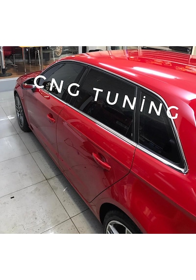 Audi A3 Hb Krom Cam Çıtası Çerçevesi   2013-2020