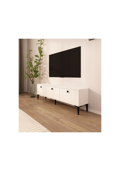 Milani 150 Cm Tv Ünitesi Tv Sehpası Beyaz - Beyaz Beyaz-beyaz