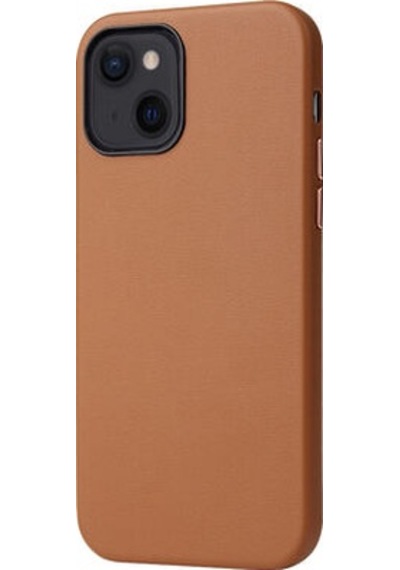 Apple Uyumlu iPhone 13 Wireless Şarj Destekli Ve Kadife Kaplamalı Premium Pu Deri Kapak Ryc/eyzi Kahve