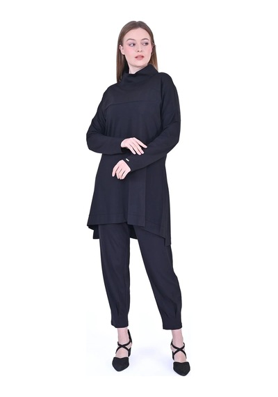 Invee İnvee Tunik Pantolon Takım 7022 Siyah