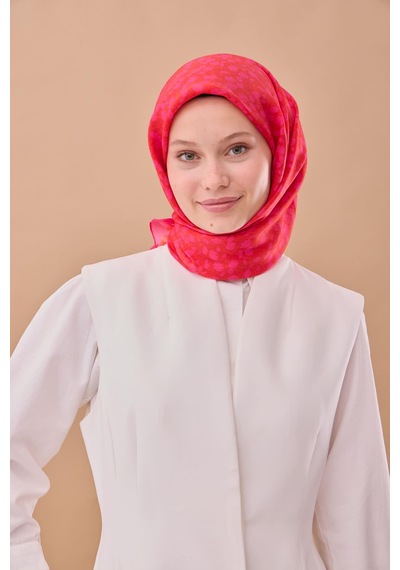 Silk Home Aura Eşarp 140005-26 Pembe, Turuncu, Koyu Turuncu