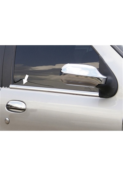 Fiat Albea Krom Cam Çıtası 2002-2012 4 Parça Paslanmaz Çelik
