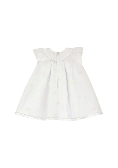 Chicco Kız Bebek Kısa Kollu Elbise 09101845000000 000033 Beyaz