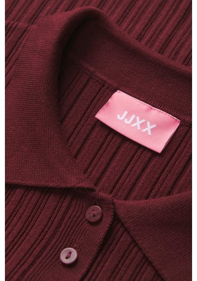 Jack & Jones Jjxx Kadın Polo Triko Tişört Bordo