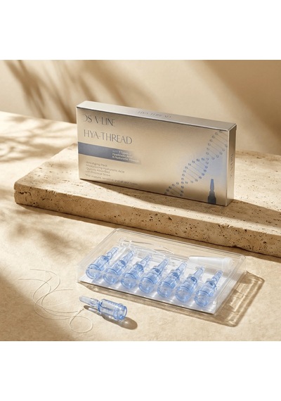 Ds V-lıne Hya Thread Kore Hyaluronik Hacimlendirici İp Nem Bakım Seti 7 Uygulama + %10 C Vitamini Kolajen Destekli Aydınlatıcı Serum 30 Ml