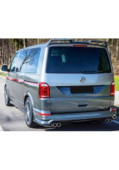 Vw Transporter T6 Abt Arka Ek Plastik Siyah Difüzör Arka-bodykit-ek-karlık