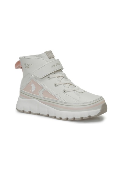 U.s. Polo Assn. Keltes Jr Bej Kız Çocuk High Sneaker 000000000102695946 Bej-pudra