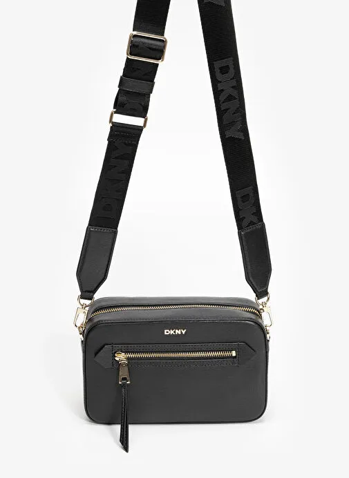Dkny Siyah Kadın Deri Çapraz Çanta