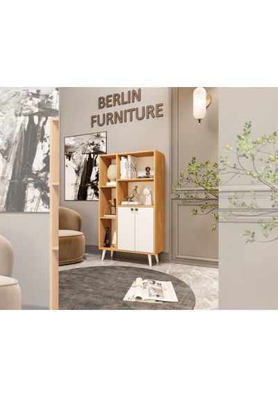 Merlin Mobilya Milano 2 Kapaklı 7 Bölmeli Kitaplık