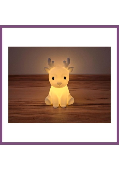 Twin Store 3d Baskı Sevimli Ren Geyiği Tealight Mumluk Yılbaşı Dekoratif Mum Tutucu Bzstwın Çok Renkli