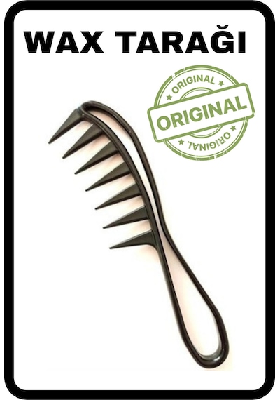 Wax Tarak Geniş Aralıklı Wax Şekil Tarağı Kıvırcık Saç Tarağı