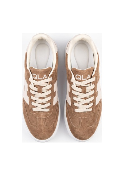 V.S.H Velvet Kadın Yüksek Tabanlı Sneaker Leopar Desen Spor Ayakkabı Terra-2519 Vizon