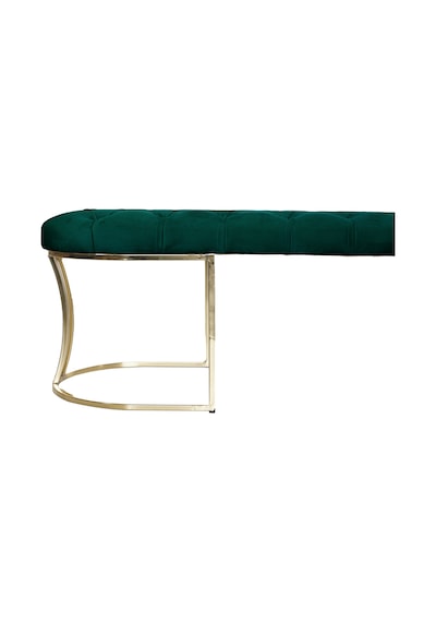 VİEGO GOLD YEŞİL-Kapitoneli Model Puf&Bench&Koltuk-Oturak-Uzun Makyaj Puff-Yatak Odası Ucu&Önü