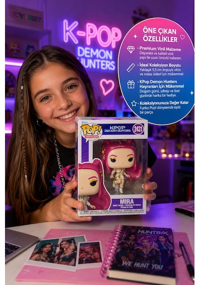 Funko Pop Animasyon: Kpop Demon Hunters - Mira - Koleksiyon Vinil Figür 2431