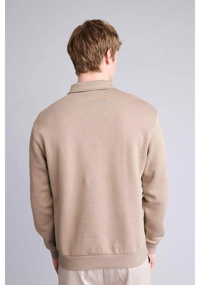 Defacto Kalın Kumaş Sweatshirt H1833ax26spkh466 Haki-kh466