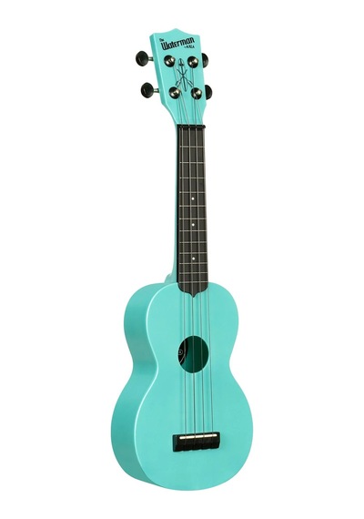 Kala Waterman Recycled Soprano Ukulele Aqua Mist - Glow In The Dark